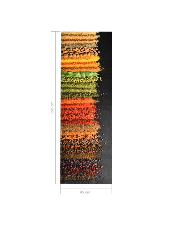 Keittiön pestävä matto Spice 45x150 cm