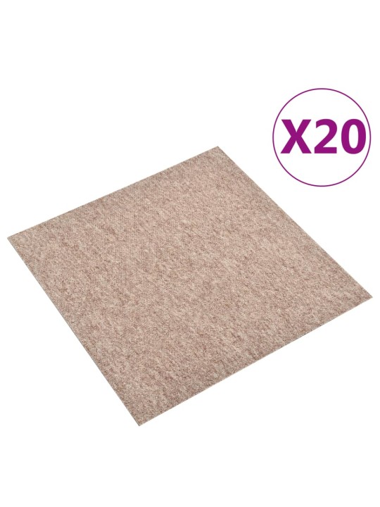 Tekstiililaatta 20 kpl 5 m² 50x50 cm beige