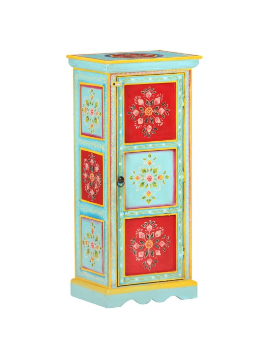 Käsin maalattu kaappi 40x30x90 cm täysi mangopuu