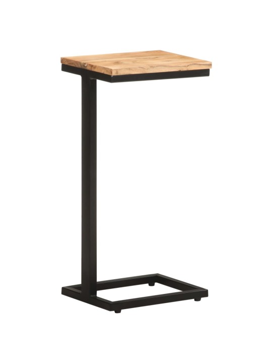 Sivupöydät 2 kpl 31,5x24,5x64,5 cm täysi akaasiapuu