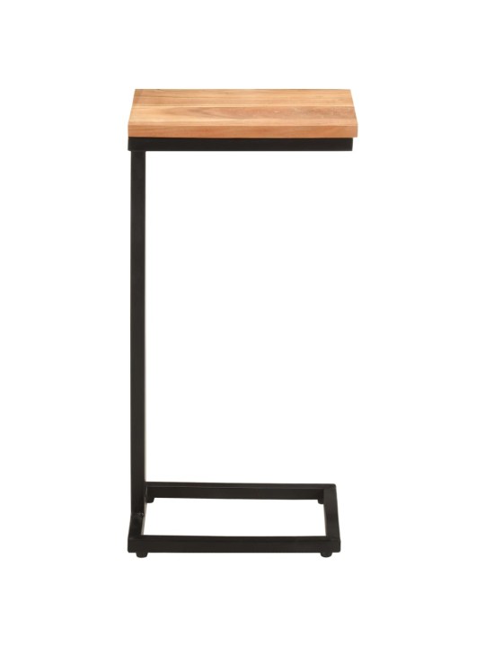 Sivupöydät 2 kpl 31,5x24,5x64,5 cm täysi akaasiapuu