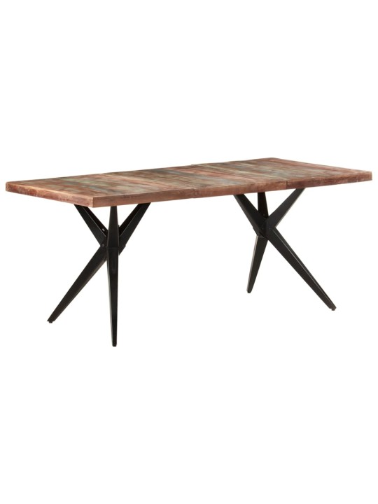 Ruokapöytä 180x90x76 cm täysi kierrätetty puu