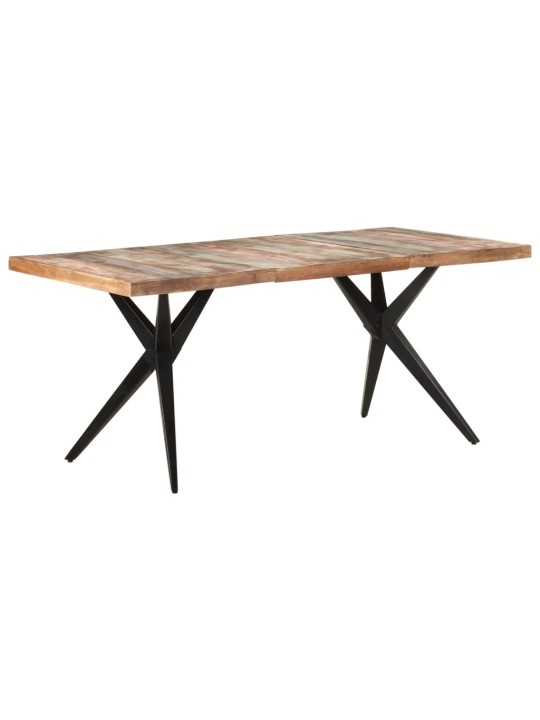 Ruokapöytä 180x90x76 cm täysi kierrätetty puu