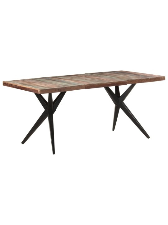 Ruokapöytä 180x90x76 cm täysi kierrätetty puu