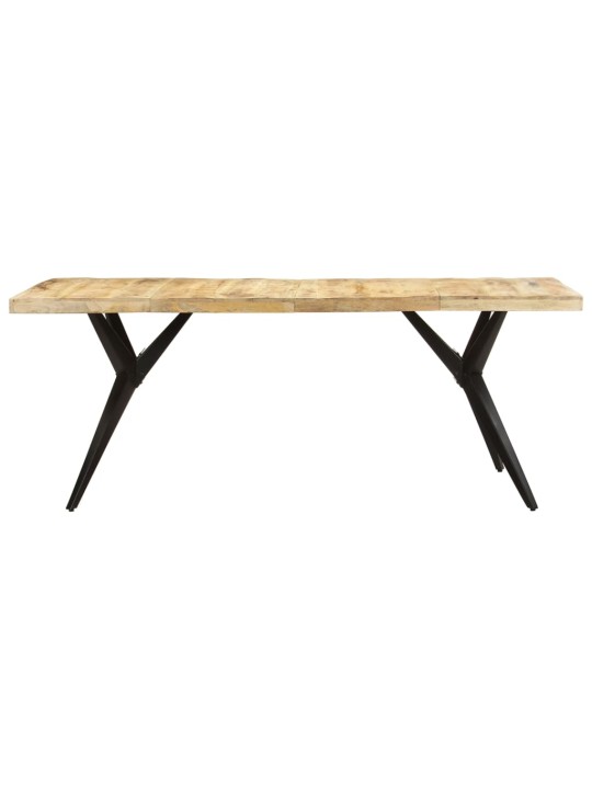 Ruokapöytä 200x90x76 cm karkea mangopuu