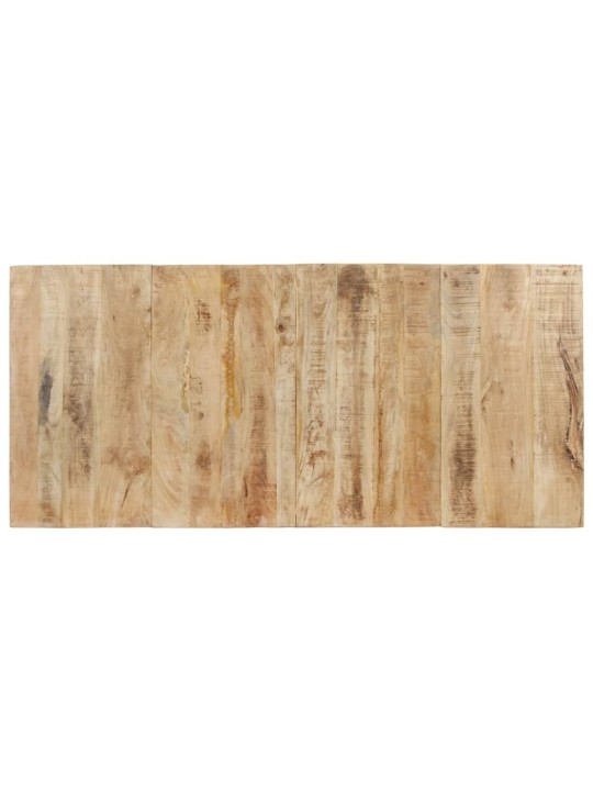 Ruokapöytä 200x90x76 cm karkea mangopuu