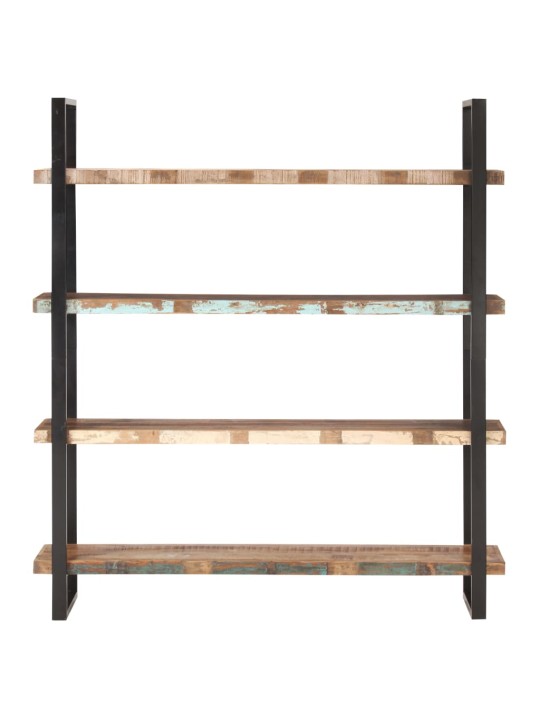 Kirjahylly 4-tasoa 160x40x180 cm täysi kierrätetty puu