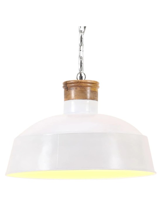 Teollistyylinen riippuvalaisin 32 cm valkoinen e27