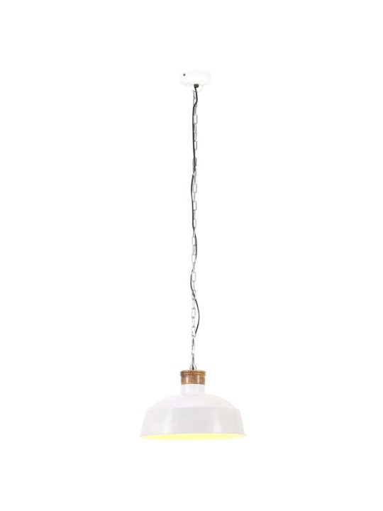 Teollistyylinen riippuvalaisin 32 cm valkoinen e27