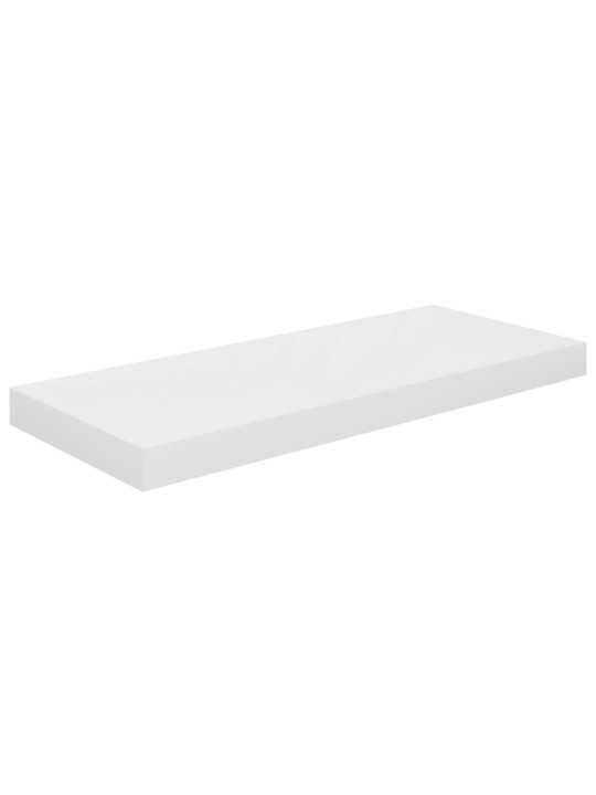 Kelluvat seinähyllyt 4 kpl korkeakiilto valk 60x23,5x3,8 cm MDF