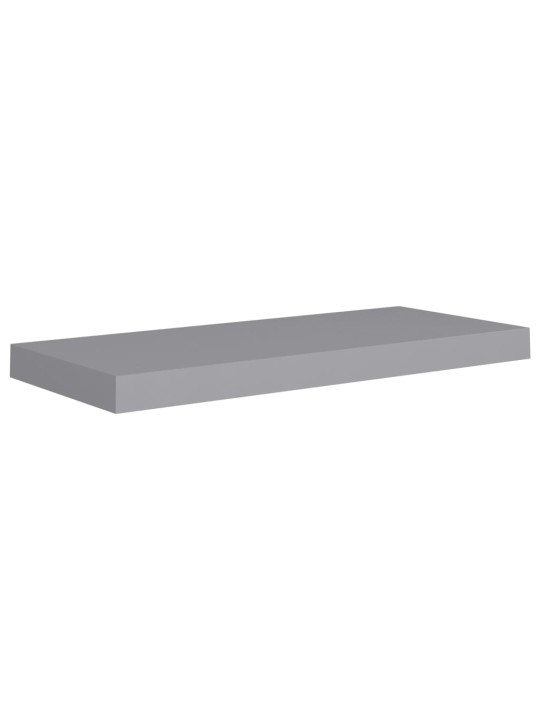 Kelluvat seinähyllyt 4 kpl harmaa 60x23,5x3,8 cm MDF