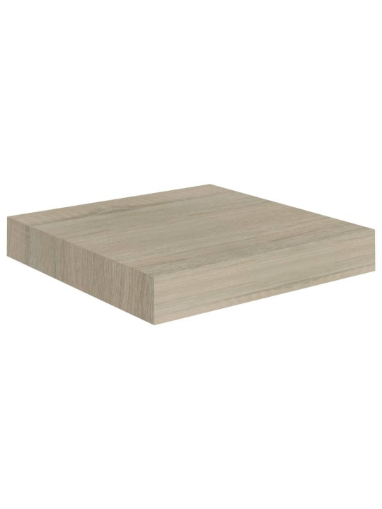 Kelluvat seinähyllyt 2 kpl tammen värinen 23x23,5x3,8 cm MDF