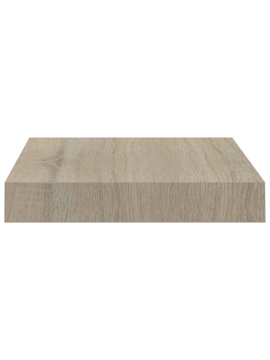 Kelluvat seinähyllyt 2 kpl tammen värinen 23x23,5x3,8 cm MDF