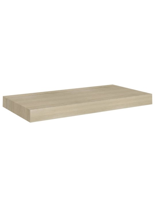 Kelluvat seinähyllyt 2 kpl tammen värinen 50x23x3,8 cm MDF