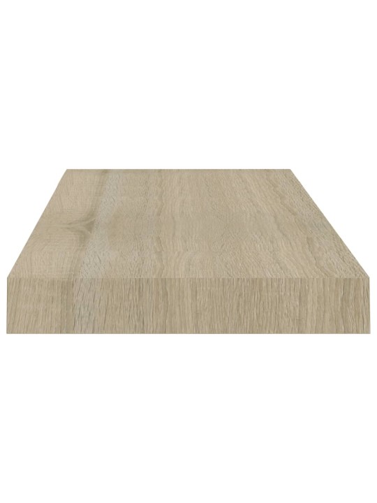 Kelluvat seinähyllyt 2 kpl tammen värinen 50x23x3,8 cm MDF