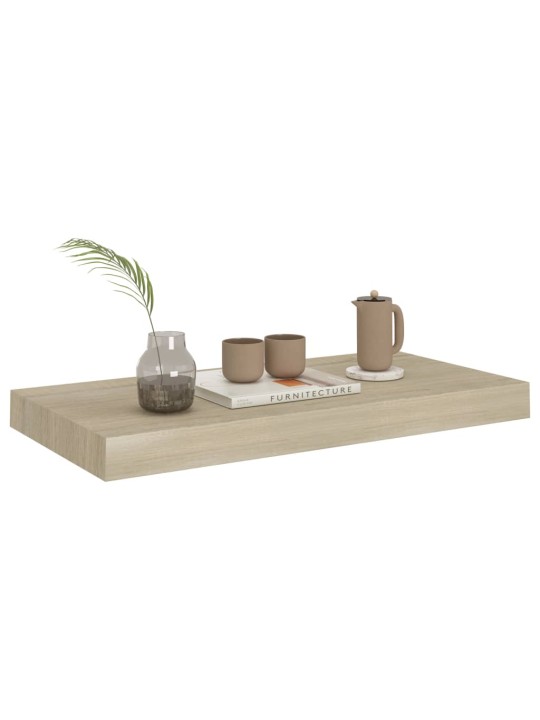 Kelluvat seinähyllyt 4 kpl tammi 50x23x3,8 cm MDF