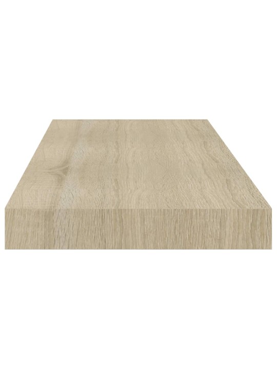 Kelluvat seinähyllyt 2 kpl tammi 60x23,5x3,8 cm MDF