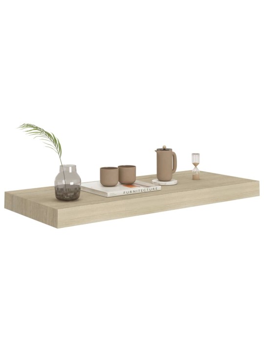 Kelluvat seinähyllyt 4 kpl tammi 60x23,5x3,8 cm MDF