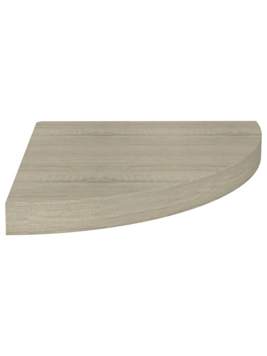 Kelluvat kulmahyllyt 2 kpl tammi 35x35x3,8 cm MDF