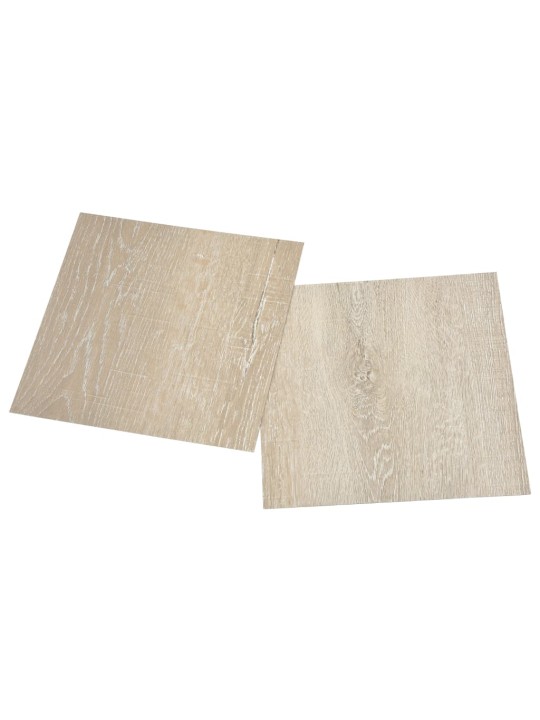 Itsekiinnittyvä lattialankku 55 kpl PVC 5,11 m² beige