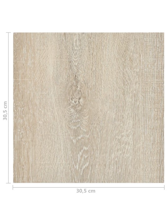 Itsekiinnittyvä lattialankku 55 kpl PVC 5,11 m² beige