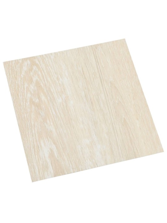 Itsekiinnittyvä lattialankku 55 kpl PVC 5,11 m² beige