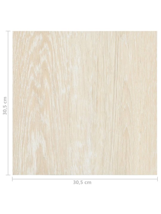 Itsekiinnittyvä lattialankku 55 kpl PVC 5,11 m² beige