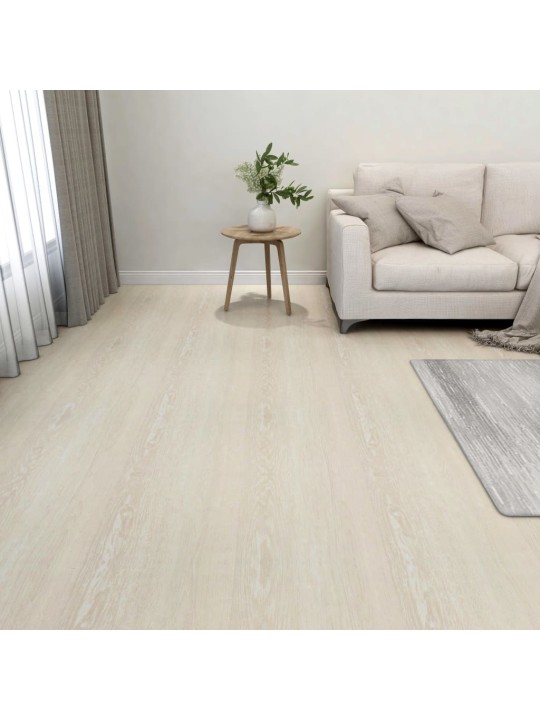 Itsekiinnittyvä lattialankku 55 kpl PVC 5,11 m² beige