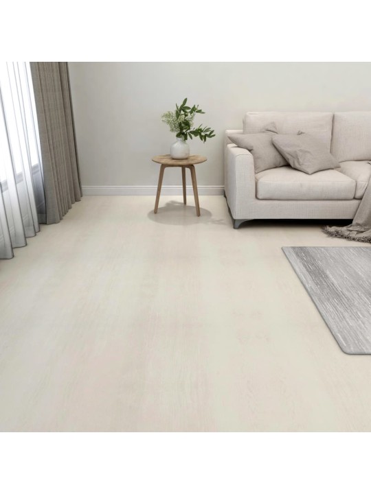 Itsekiinnittyvä lattialankku 55 kpl PVC 5,11 m² beige