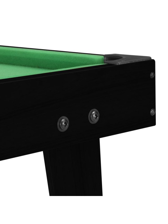 1-metrin minibiljardipöytä 92x52x19 cm musta ja vihreä