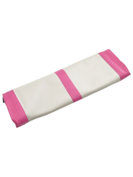 Täytettävä voimistelumatto pumpulla 60x100x15 cm PVC pinkki