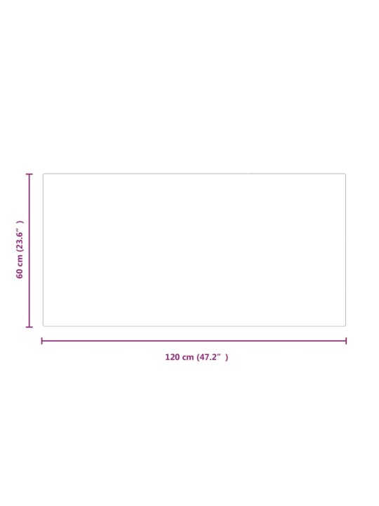 Takan lasilevy suorakaide 120x60 cm