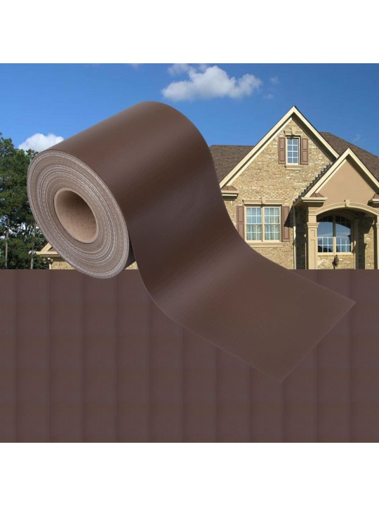 Puutarhan yksityisyyden suoja pvc 35x0,19 m ruskea