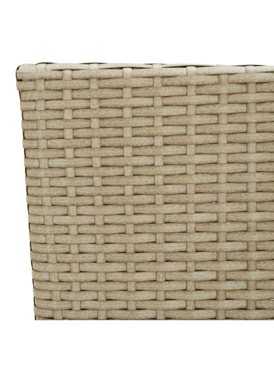 Puutarharuokatuolit 2 kpl polyrottinki beige