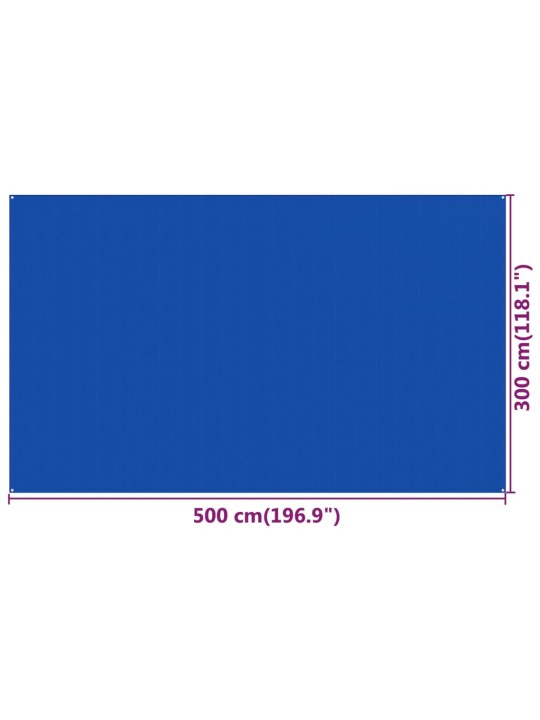 Telttamatto 300x500 cm sininen HDPE