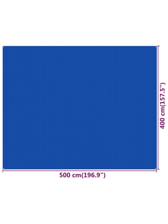 Telttamatto 400x500 cm sininen HDPE