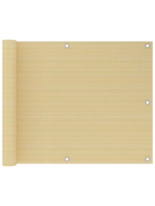 Parvekkeen suoja beige 75x300 cm hdpe