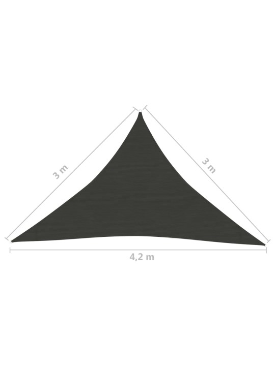 Aurinkopurje 160 g/m² antrasiitti 3x3x4,2 m HDPE