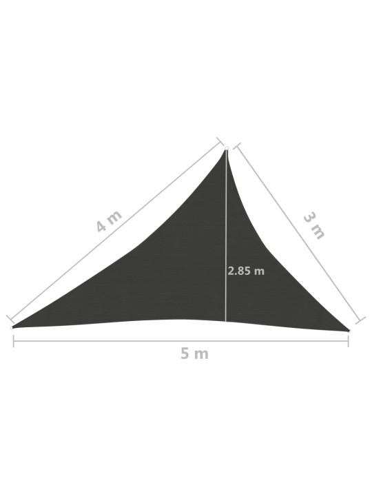 Aurinkopurje 160 g/m² antrasiitti 3x4x5 m HDPE