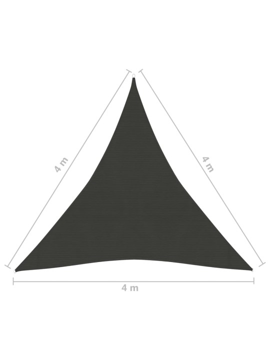 Aurinkopurje 160 g/m² antrasiitti 4x4x4 m HDPE