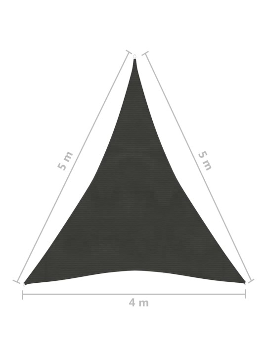 Aurinkopurje 160 g/m² antrasiitti 4x5x5 m HDPE