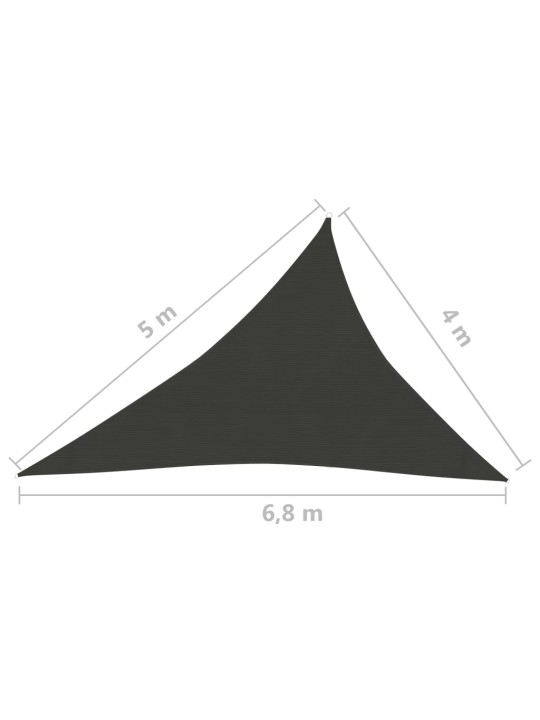 Aurinkopurje 160 g/m² antrasiitti 4x5x6,8 m HDPE