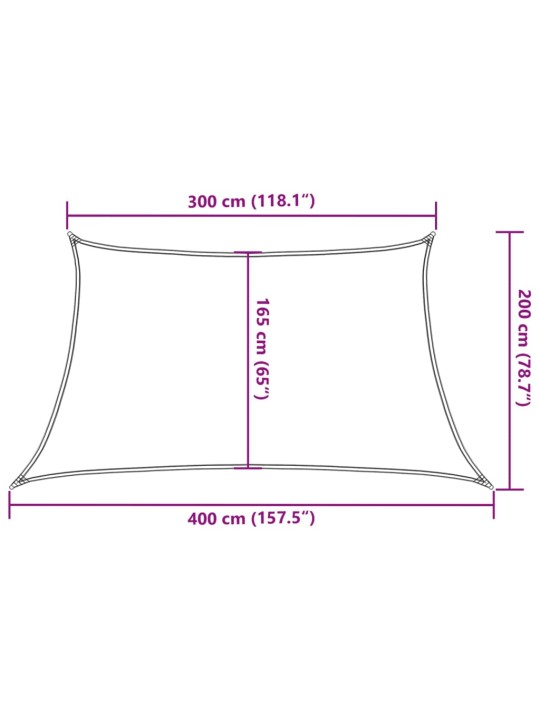 Aurinkopurje 160 g/m² antrasiitti 3/4x2 m HDPE