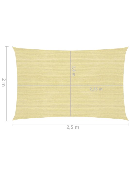 Aurinkopurje 160 g/m² beige 2x2,5 m HDPE