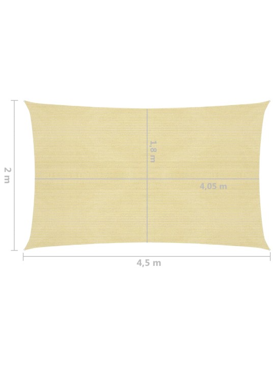 Aurinkopurje 160 g/m² beige 2x4,5 m HDPE