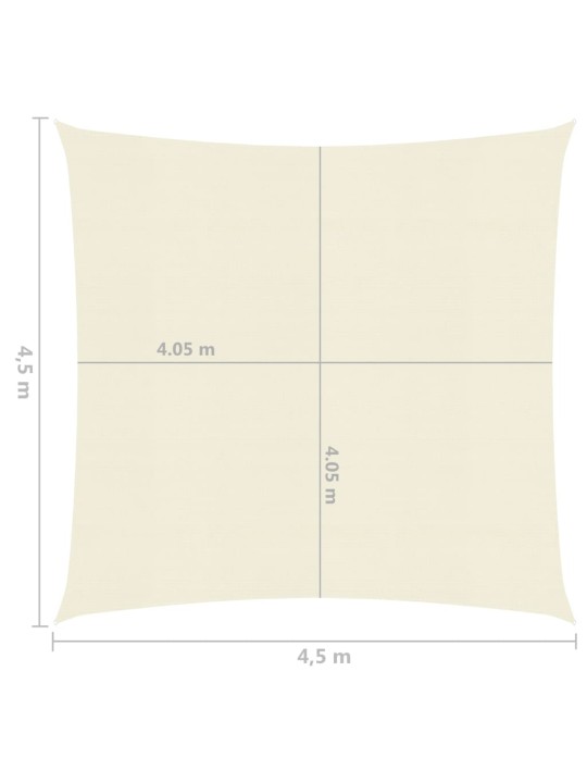 Aurinkopurje 160 g/m² kerma 4,5x4,5 m HDPE