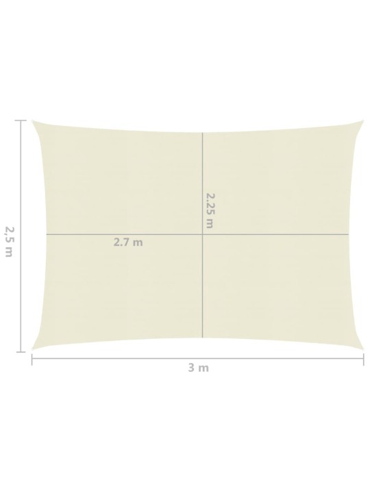 Aurinkopurje 160 g/m² kerma 2,5x3 m HDPE