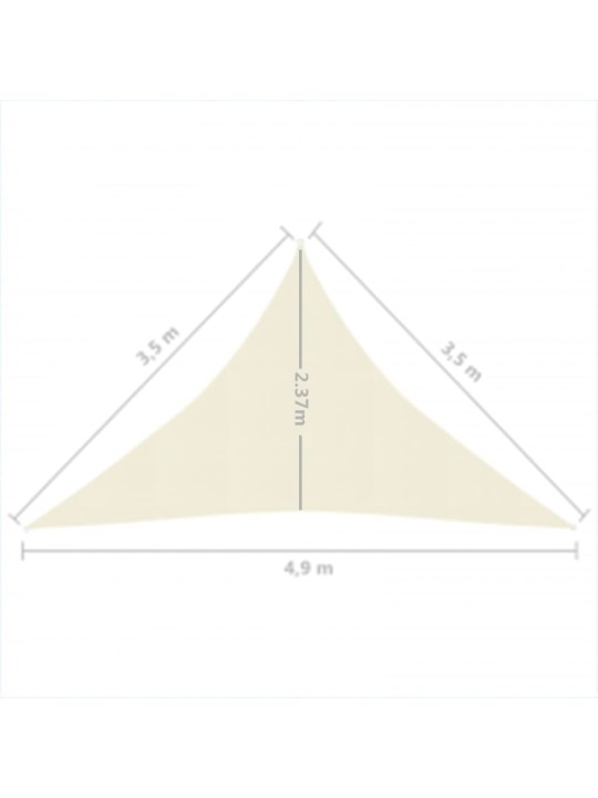 Aurinkopurje 160 g/m² kerma 3,5x3,5x4,9 m HDPE