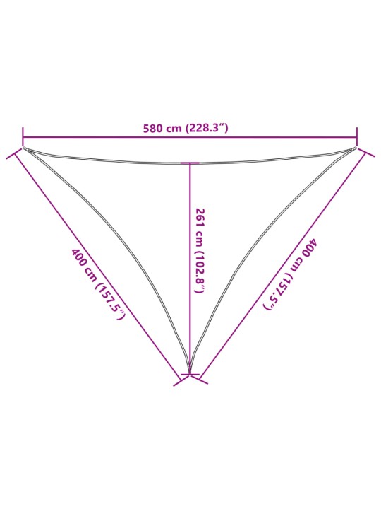 Aurinkopurje 160 g/m² kerma 4x4x5,8 m HDPE