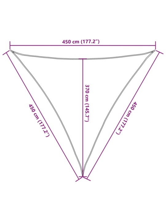 Aurinkopurje 160 g/m² kerma 4,5x4,5x4,5 m HDPE